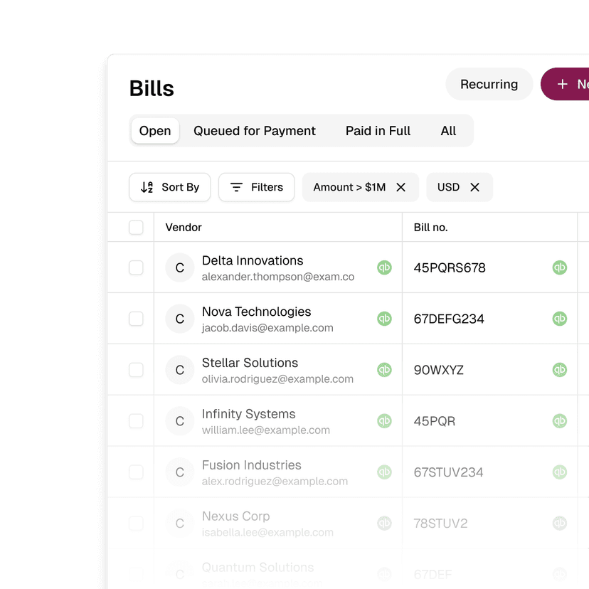 Accounts payable workflow onboarding vendors and paying bills