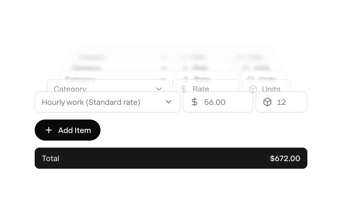 Recurring invoice with a fixed price set in advance