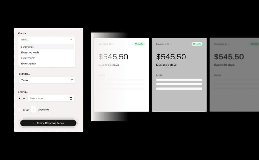 Recurring payment request scheduled for repeat orders