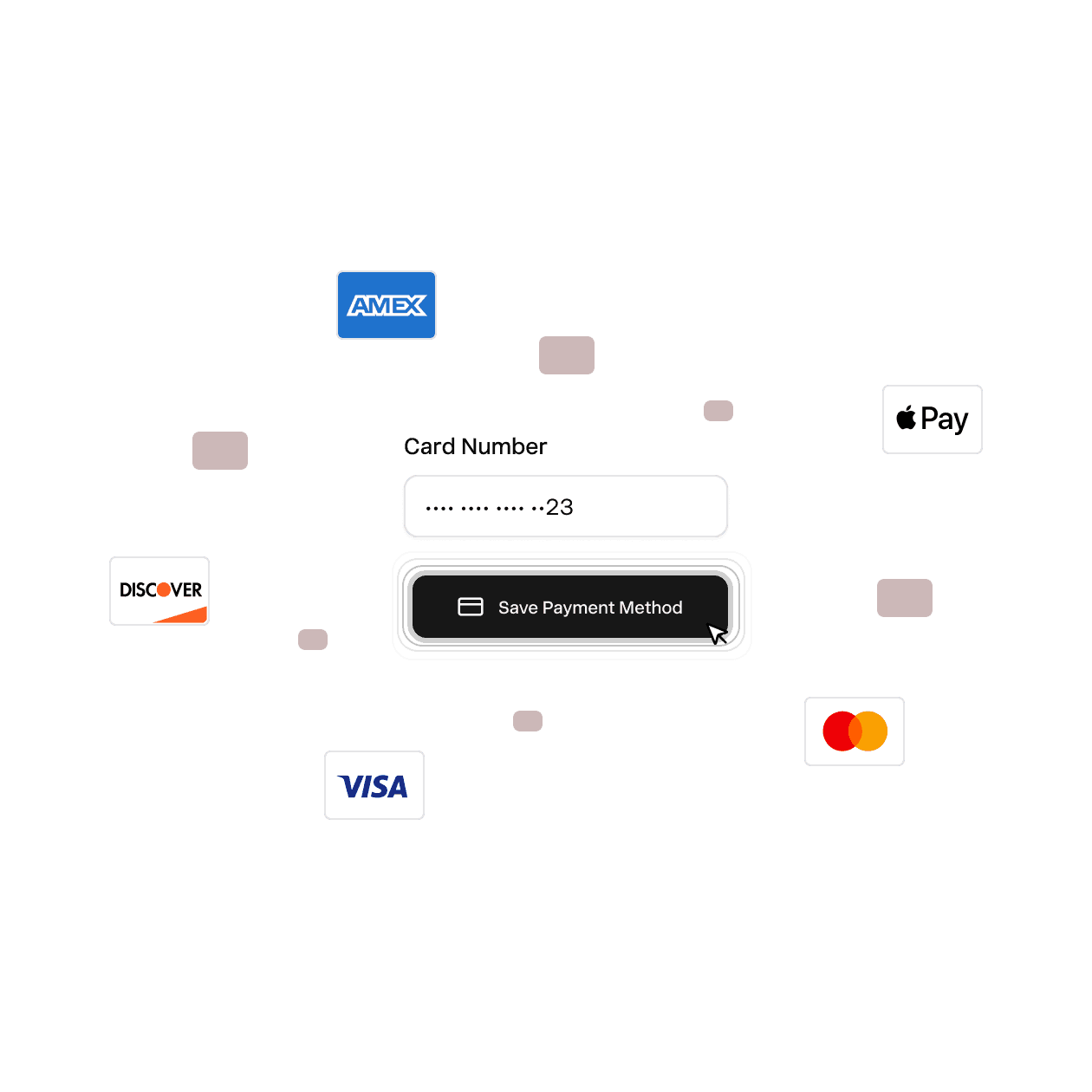 Securely saved card and bank details masked in Nickel